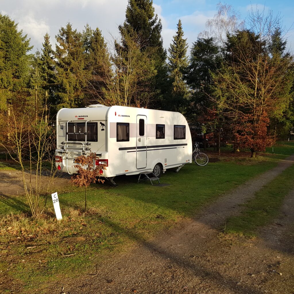 winterkamperen met onze Adria Adora op camping de Paalberg in Ermelo