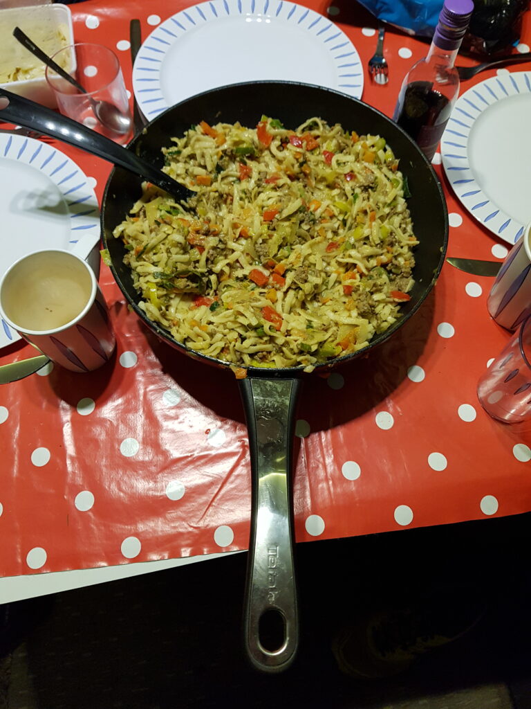 pasta op de camping