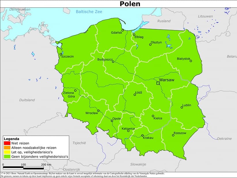Code groen in Polen, zomer 2021