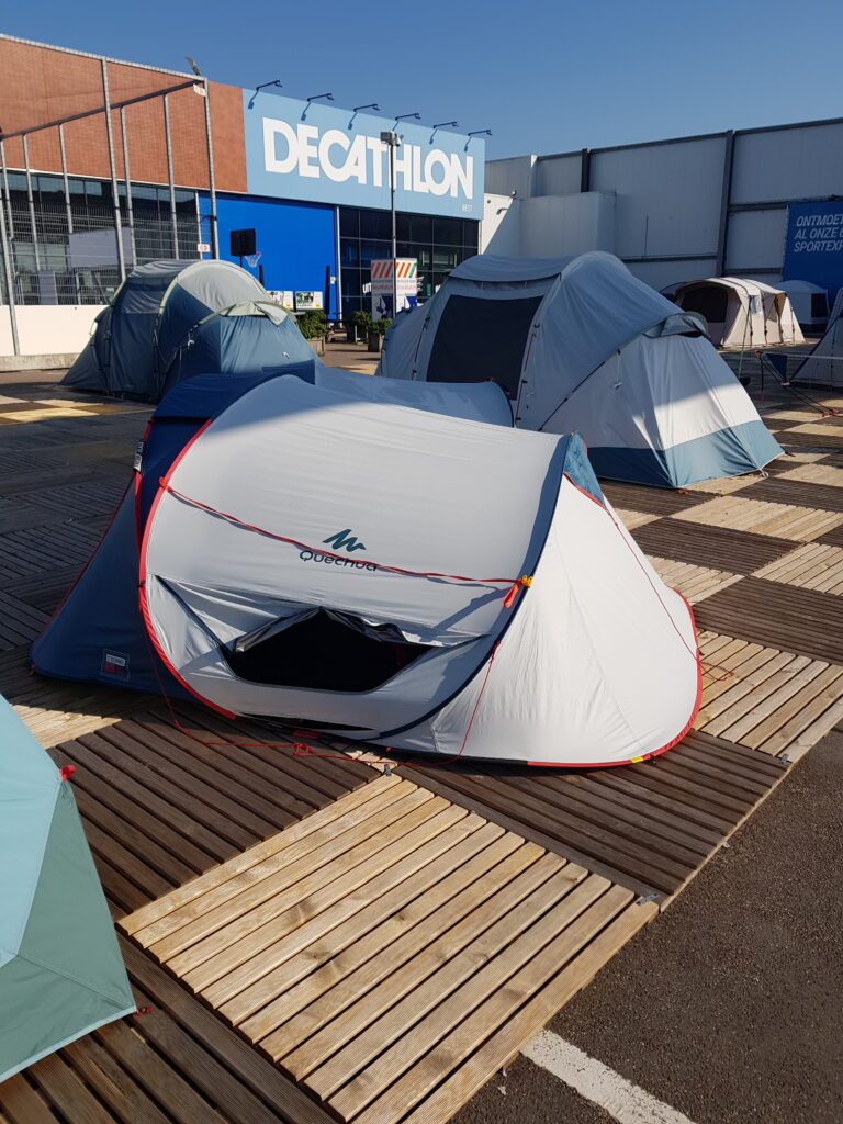 Goedkope Decathlon tent 