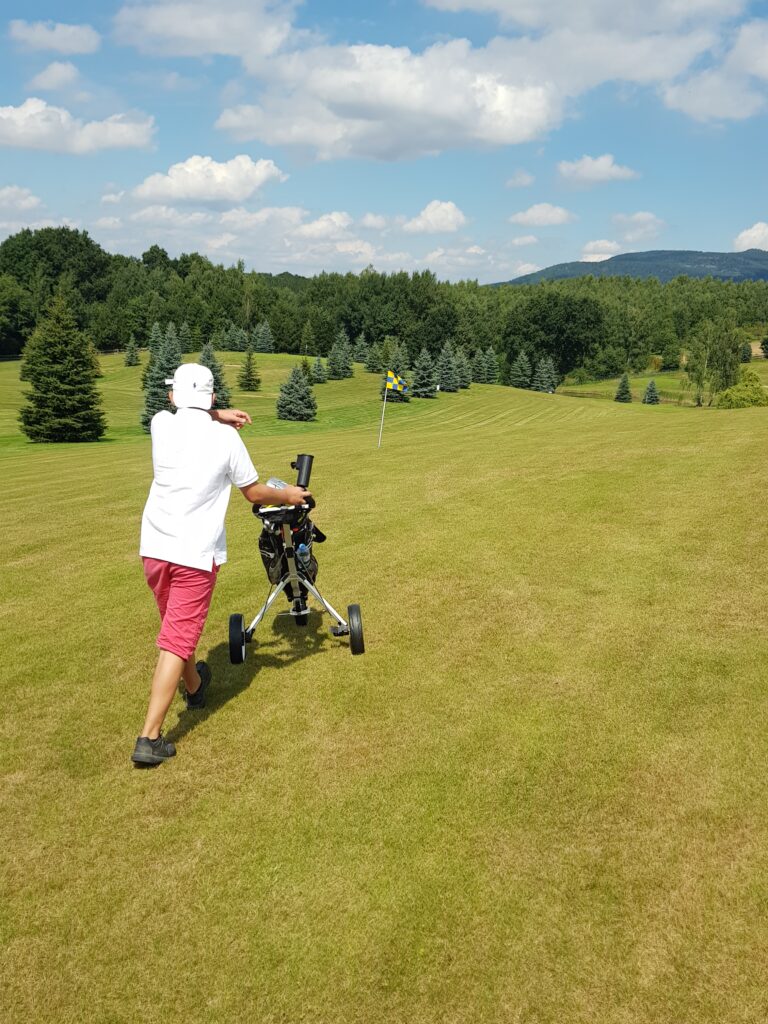Onze zoon op Gorko golf & countryclub