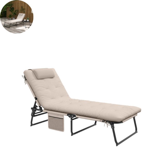 Ligbed - Kampeerbed - Vouwbed - Veldbed - Stretcher- Loungebed