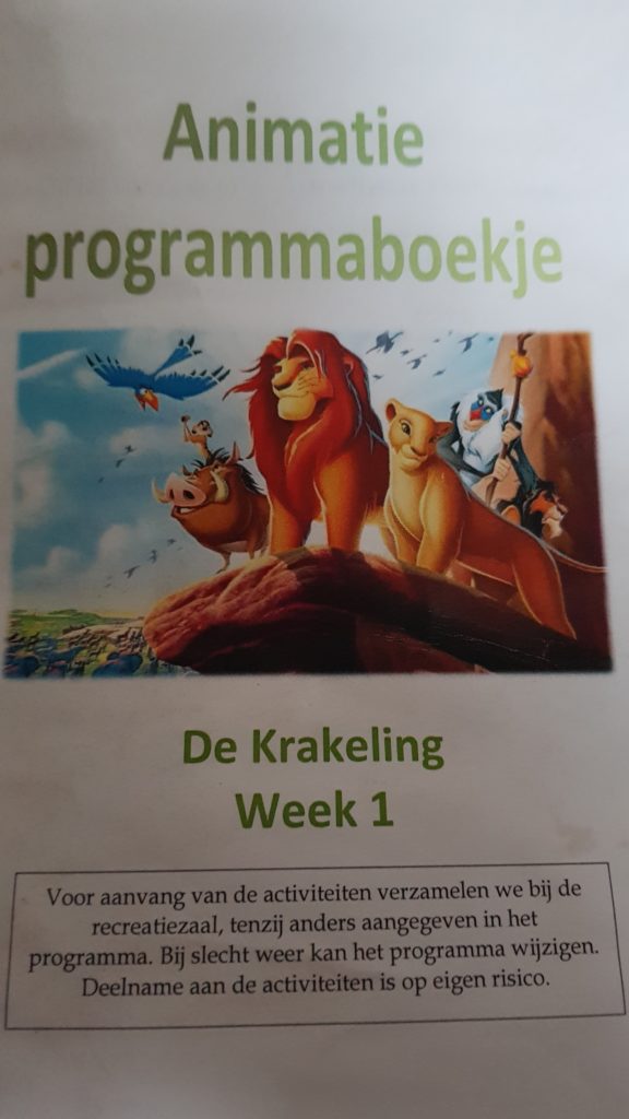 animatie programma, camping De Krakeling, Zeist