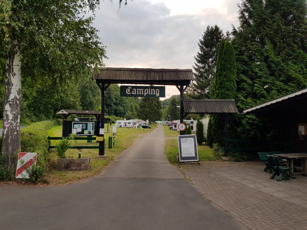 Gasthaus & camping Spiegelburg, Hann. Münden, Duitsland (camping in Duitsland met Nederlandse eigenaar)