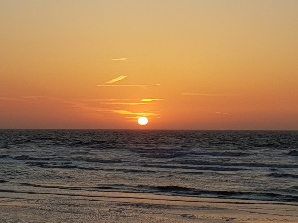 zonsondergang De Panne