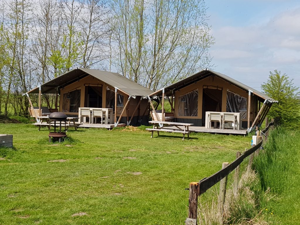 safaritent op camping bij groen geluk, Hekendorp