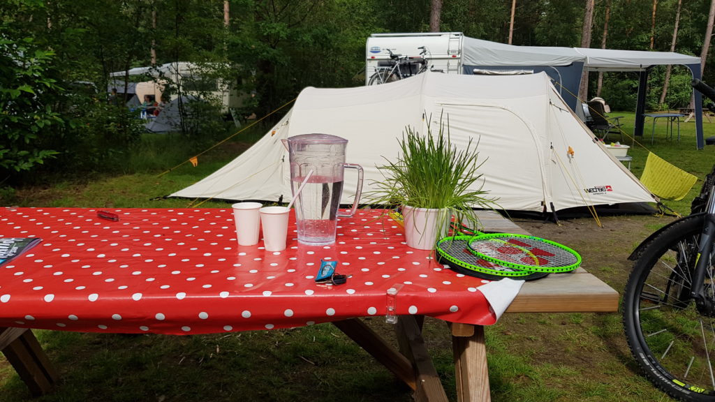 kruidenplantjes op de camping