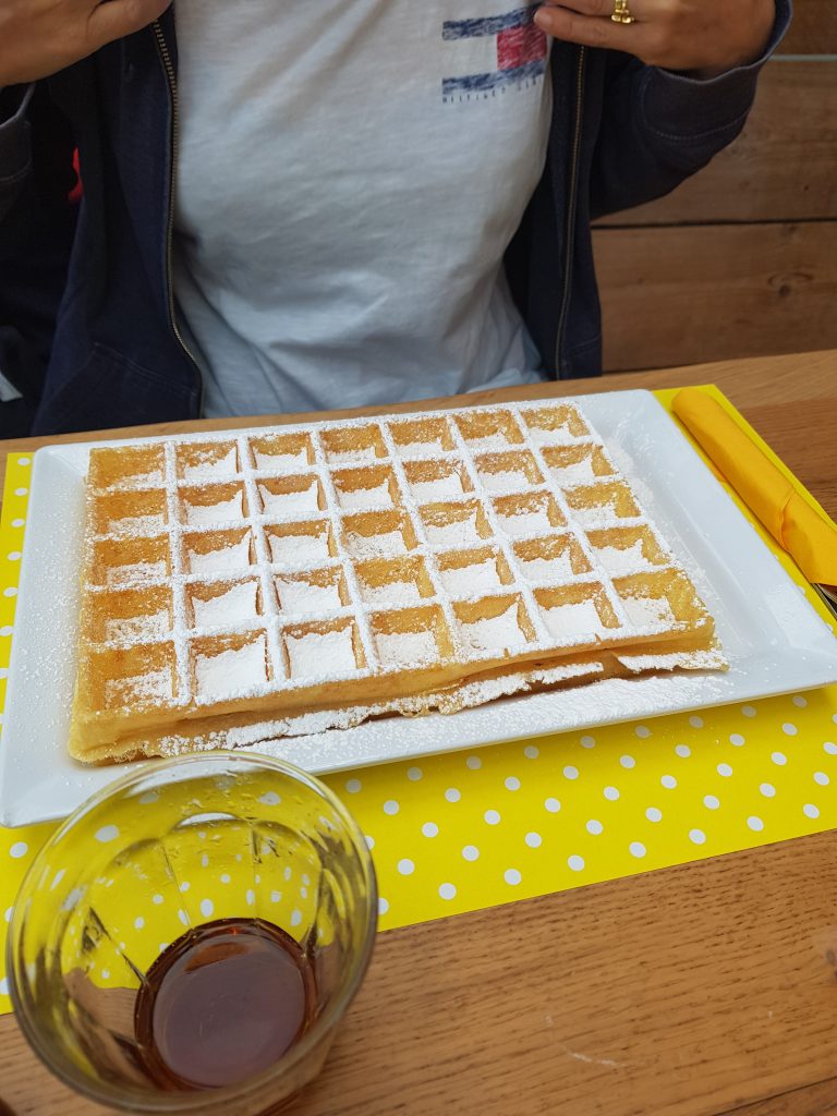 reuzewafel in Hotel aan Zee, De Panne