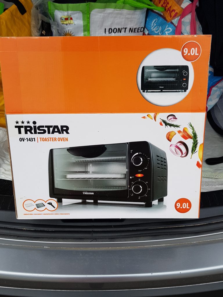 Tristar mini oven voor de caravan